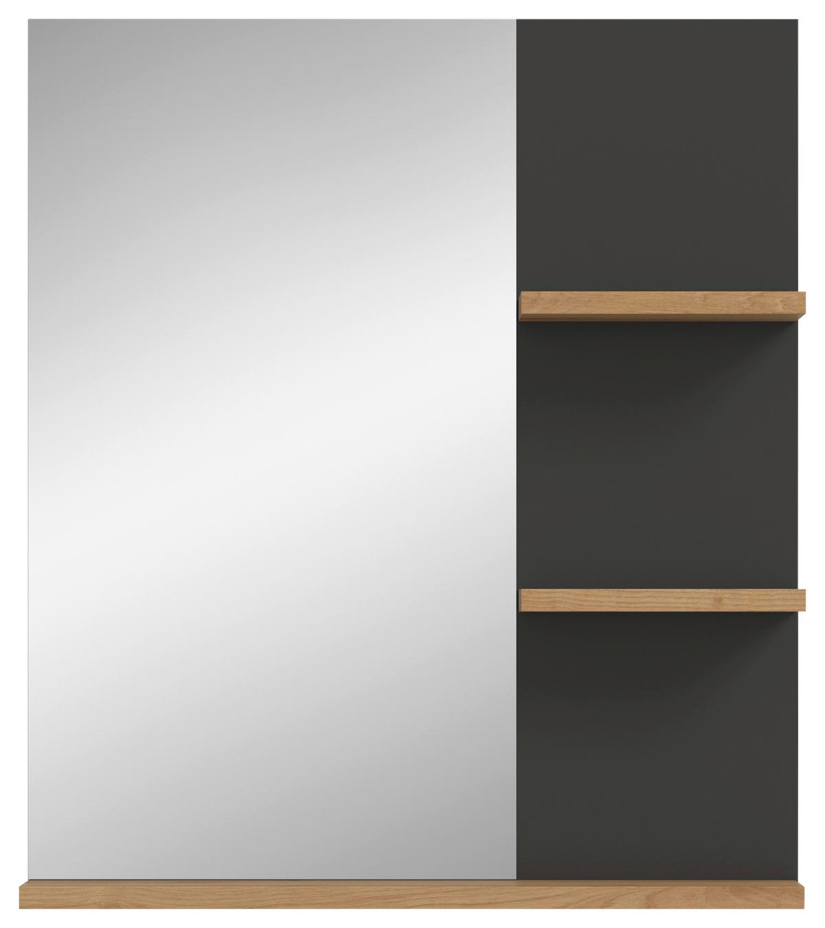 SPIEGEL 63/73/16 cm  - Dunkelgrau/Eiche Artisan, MODERN, Glas/Holzwerkstoff (63/73/16cm) - MID.YOU