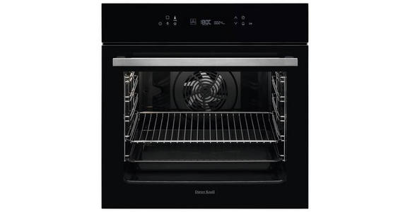 EINBAUBACKOFEN DKP39904XK  - Edelstahlfarben/Schwarz, Basics, Glas/Metall (59,4/59,4/56,8cm) - Dieter Knoll