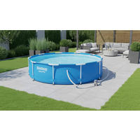 POOL 56679GS 305/76 cm  - Blau/Weiß, KONVENTIONELL, Kunststoff/Metall (305/76cm) - Bestway