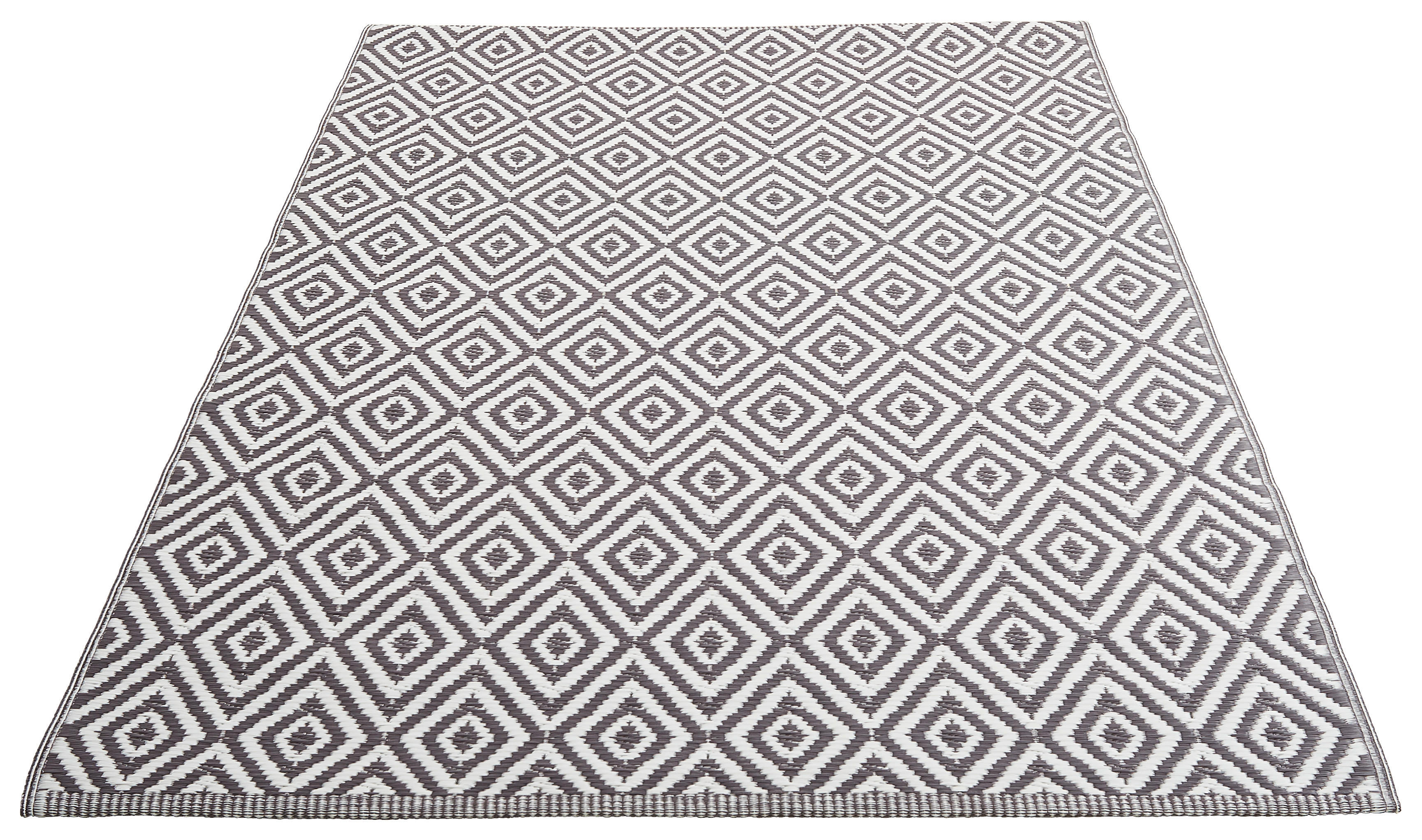 OUTDOORTEPPICH  In-/ Outdoor 90/150 cm  Grau, Weiß   - Weiß/Grau, Trend, Textil (90/150cm) - Boxxx