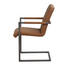 STOL - brun, Design, metall/textil (48/92/42cm) - Rowico