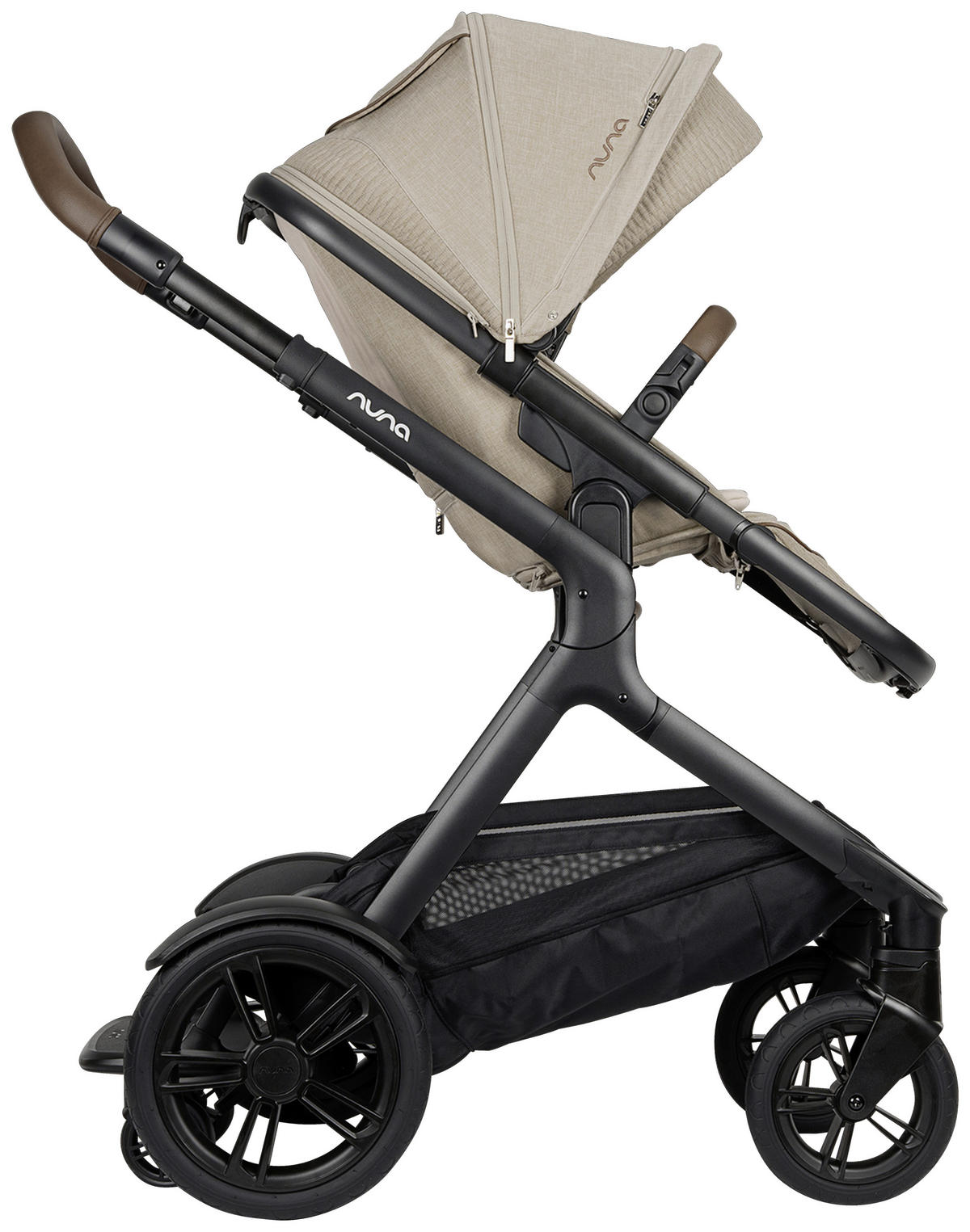 GESCHWISTERWAGEN Demi next  - Schwarz, Basics, Metall (63/123/83cm) - Nuna