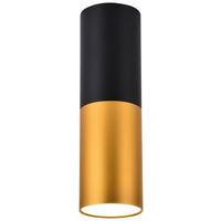 LED-DECKENLEUCHTE Tuba 5.8/5.8/20 cm   - Schwarz, Design, Metall (5.8/5.8/20cm)