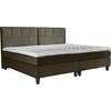 BOXSPRINGBETT 200/200 cm  in Dunkelbraun  - Dunkelgrau/Dunkelbraun, Trend, Holz/Textil (200/200cm) - Esposa
