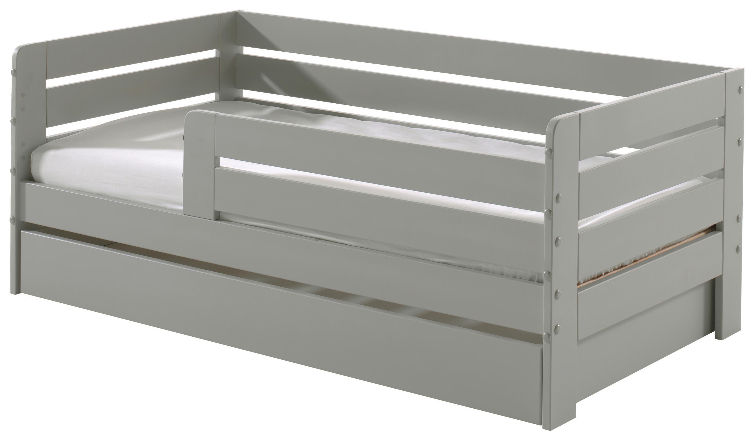 KINDER-/JUNIORBETT - Kieferfarben/Grau, MODERN, Holz/Holzwerkstoff (70/140cm) - MID.YOU