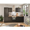 KÜCHENBLOCK 280 cm   in Schwarz  - Eichefarben/Anthrazit, LIFESTYLE, Holzwerkstoff/Kunststoff (280cm) - MID.YOU