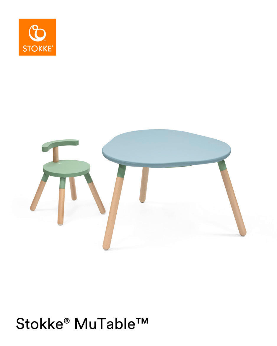 SPIELMATTE MuTable  - Hellblau, Basics, Kunststoff (72,6/70,2/2,9cm) - Stokke