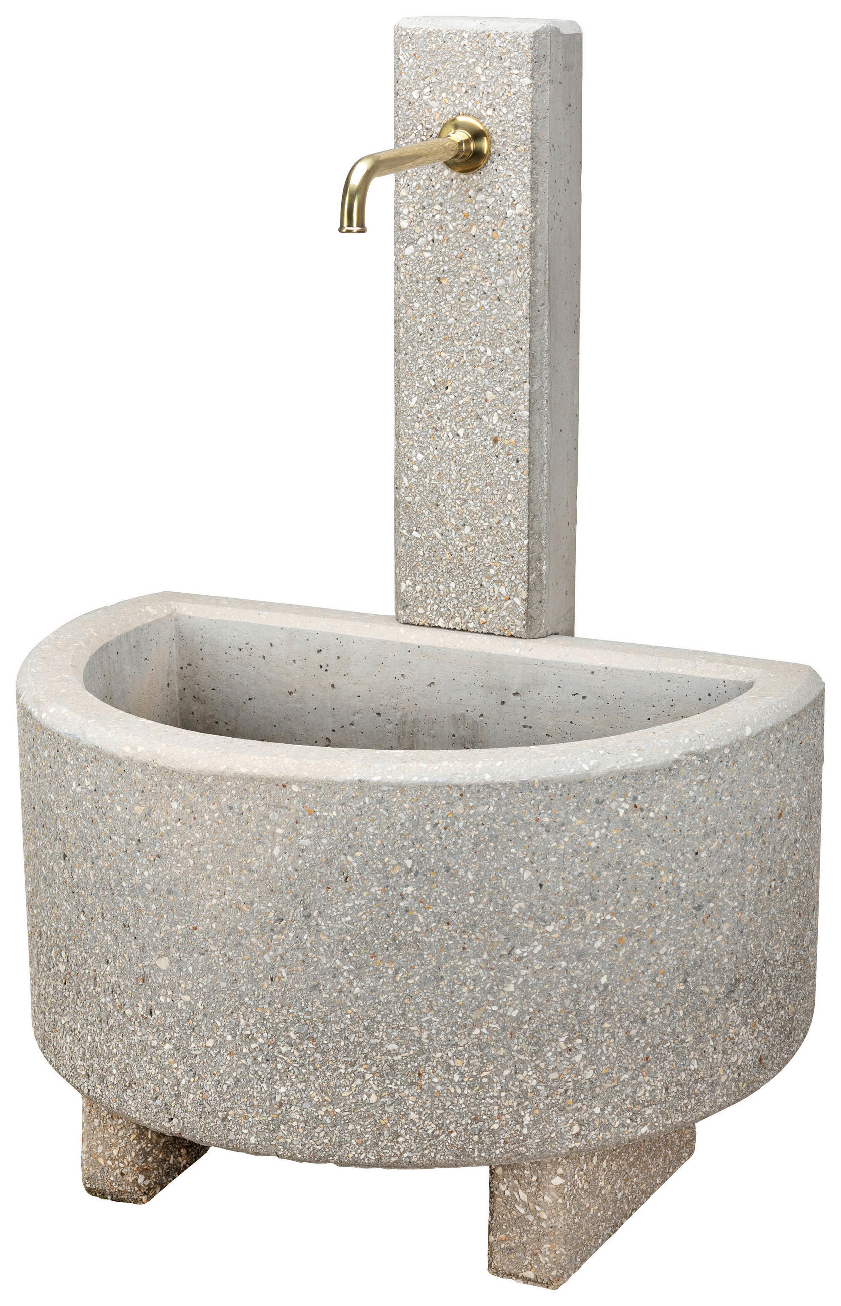 GARTENBRUNNEN - Weiss, Design, Stein (60/118/80cm) - Nouvel