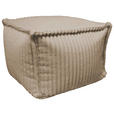 POUF in Textil Taupe  - Taupe, Design, Textil (70/70/40cm) - Ambia Home