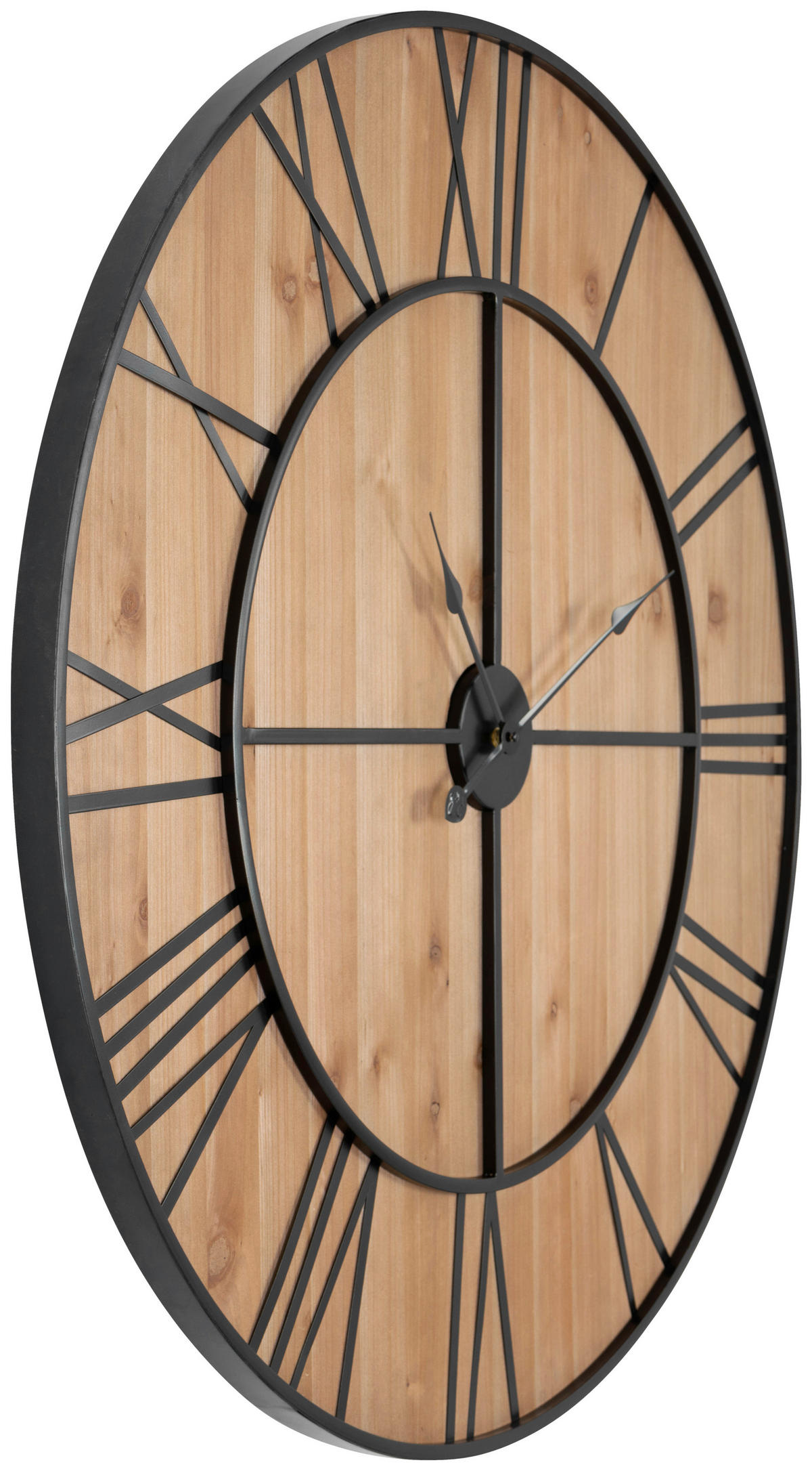 WANDSPIEGEL Schwarz  - Schwarz/Naturfarben, Design, Holzwerkstoff/Metall (96/96/3cm) - MID.YOU