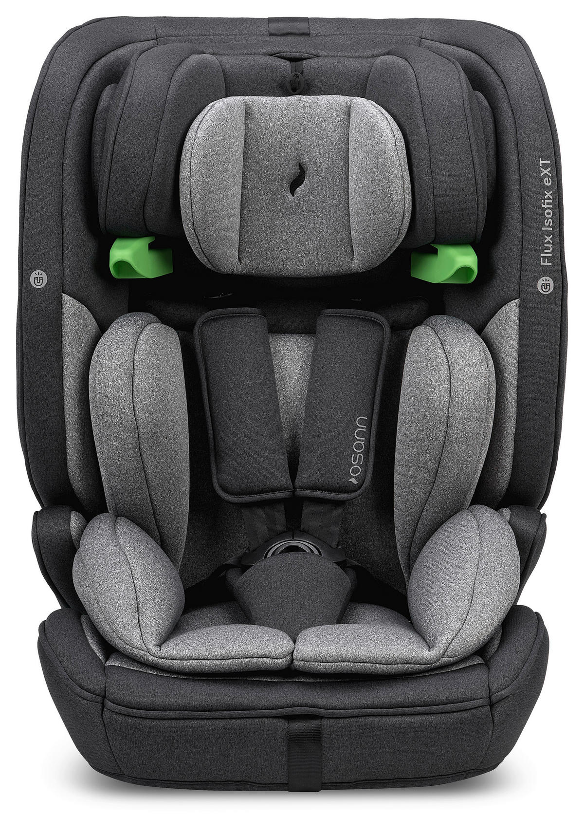KINDERAUTOSITZ Flux Isofix eXT  - Schwarz/Grau, Basics, Kunststoff/Textil (44/61.5/47cm) - Osann