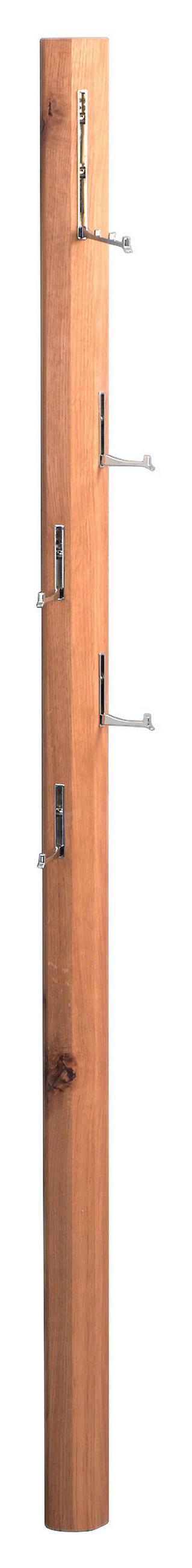 GARDEROBENLEISTE  in Wildeiche massiv Eichefarben  - Eichefarben, Basics, Holz (8/183/4cm)