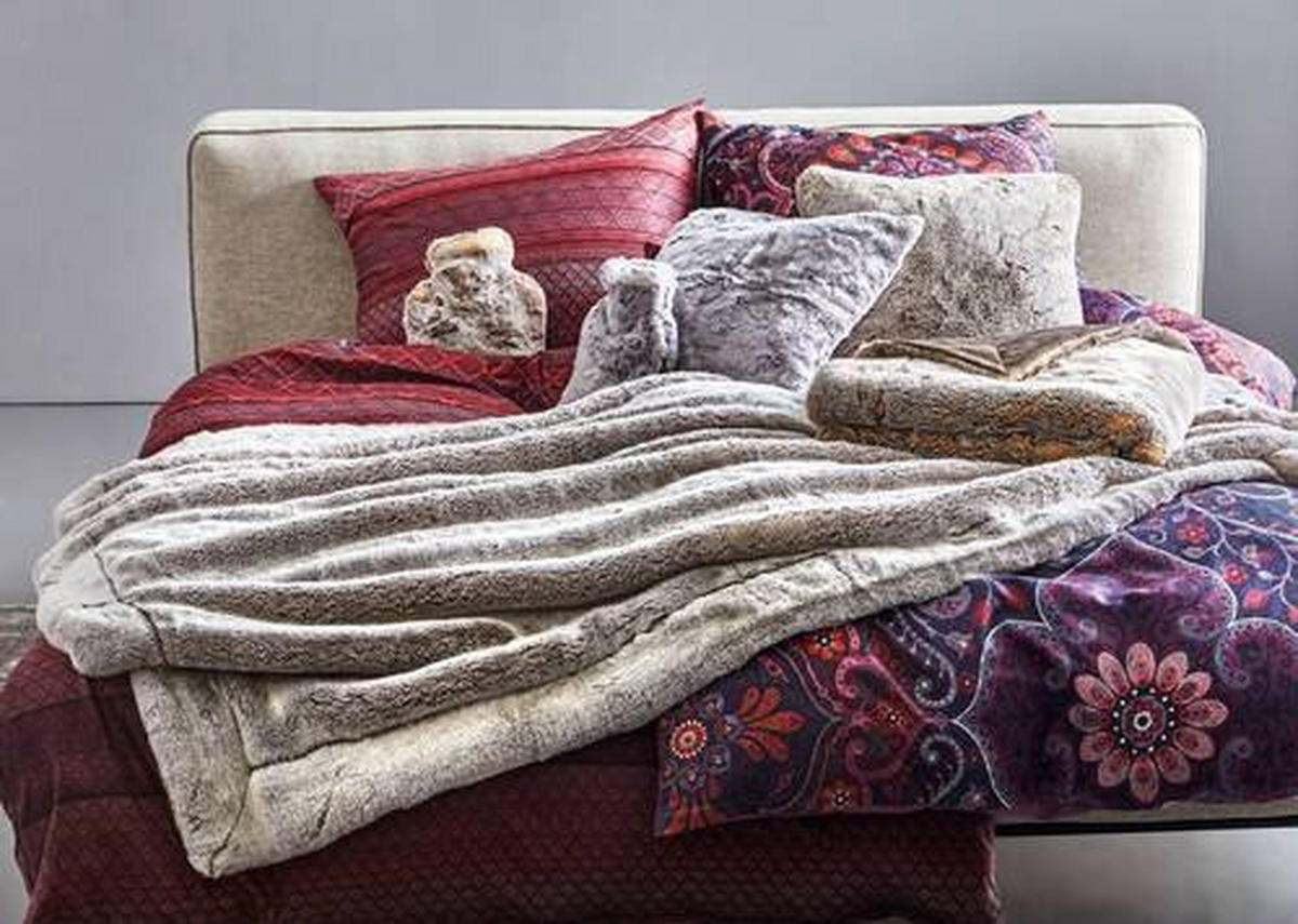 KOŽUŠINOVÁ DEKA, polyakryl, 150/200 cm - strieborná, Konventionell, textil/kožušina (150/200cm) - Novel