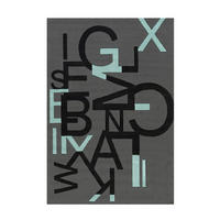 FLACHWEBETEPPICH  Wohnzimmer 140/200 cm Grau, Schwarz rechteckig  - Schwarz/Grau, Basics, Textil (140/200cm) - Kayoom