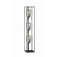 STEHLEUCHTE 24/24/130 cm    - Schwarz, KONVENTIONELL, Metall (24/24/130cm) - Fischer & Honsel