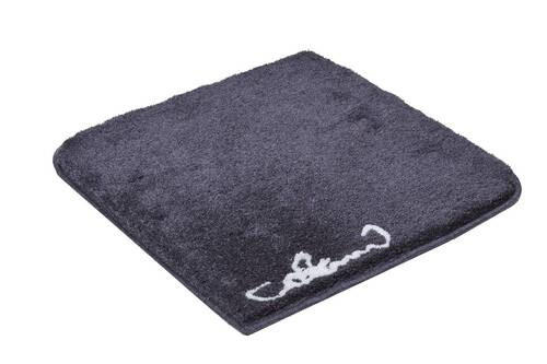 PREDLOŽKA PRED BIDET, 60/60 cm - antracitová, Basics, textil/plast (60/60cm) - Grund