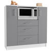 BUFFET 109/110/40 cm  in  - Weiss/Anthrazit, Design, Holzwerkstoff/Metall (109/110/40cm) - MID.YOU