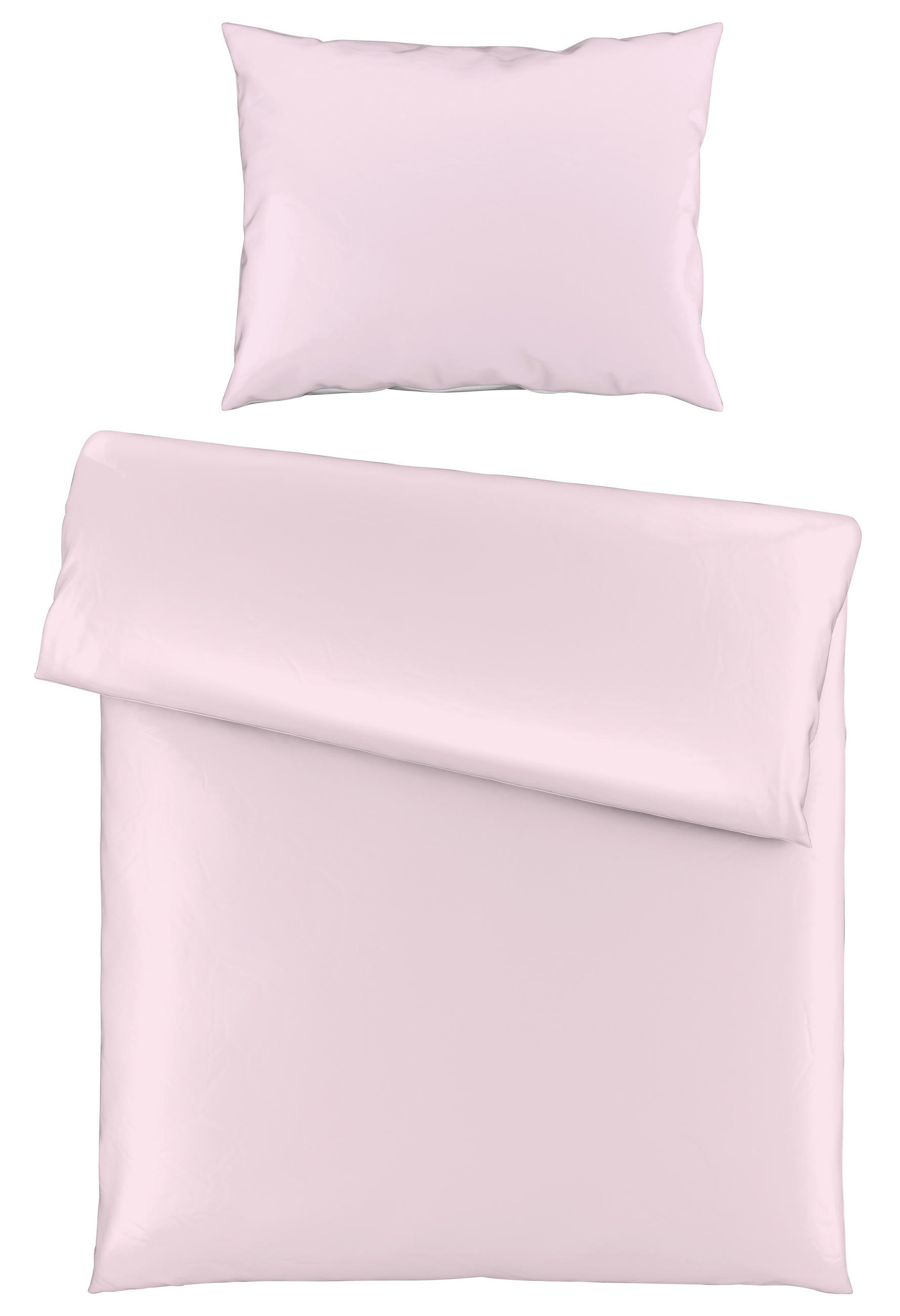 POSTELJNINA SENA 140/220 cm saten roza  - roza, Basics, tekstil (140/220cm) - Novel