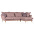 WOHNLANDSCHAFT - Rosa/Naturfarben, ROMANTIK / LANDHAUS, Holz/Textil (275/180cm) - Novel WOHNLANDSCHAFT - Rosa/Naturfarben, ROMANTIK / LANDHAUS, Holz/Textil (275/180cm) - Novel