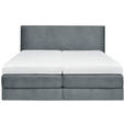 BOXSPRINGBETT 160/200 cm  in Grau  - Grau, KONVENTIONELL, Holz/Textil (160/200cm) - Dieter Knoll