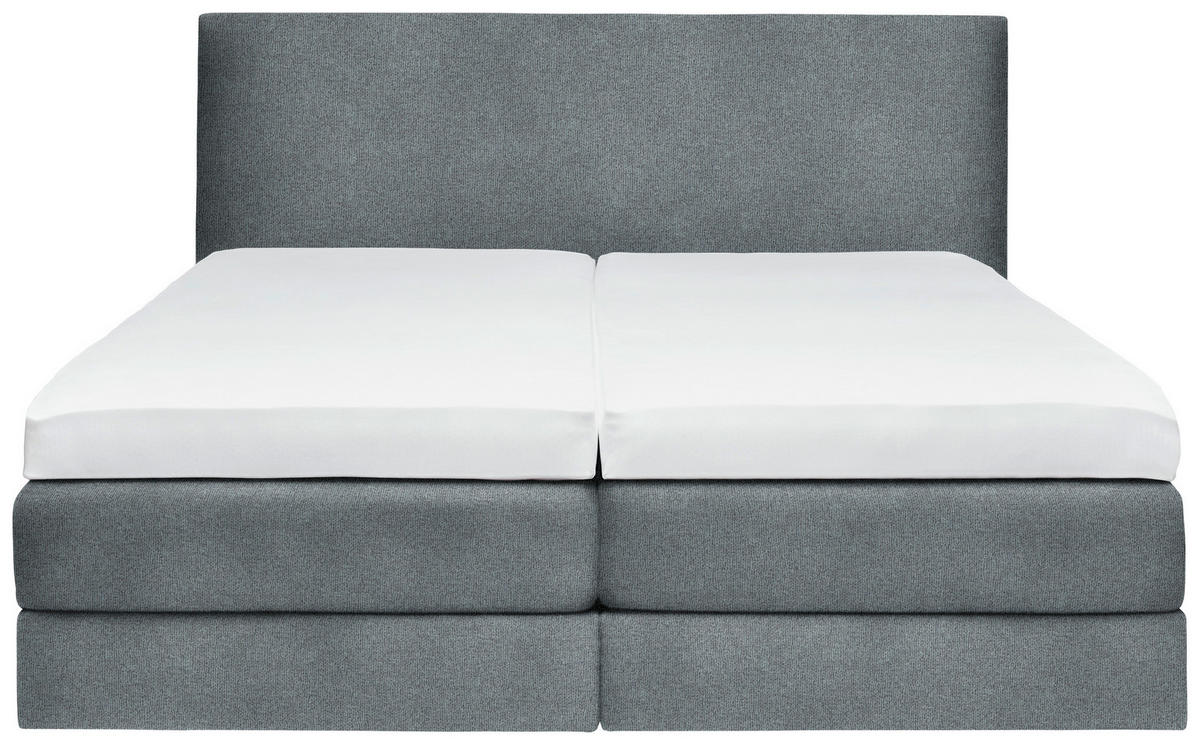 BOXSPRINGBETT 200/200 cm  in Grau  - Grau, Konventionell, Holz/Textil (200/200cm) - Dieter Knoll