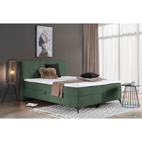BOXBETT 180/200 cm  in Grün  - Schwarz/Grün, Design, Holz/Holzwerkstoff (180/200cm) - Xora