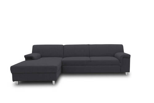 ECKSOFA Schlammfarben Webstoff  - Chromfarben/Schlammfarben, KONVENTIONELL, Textil/Metall (150/251cm) - MID.YOU