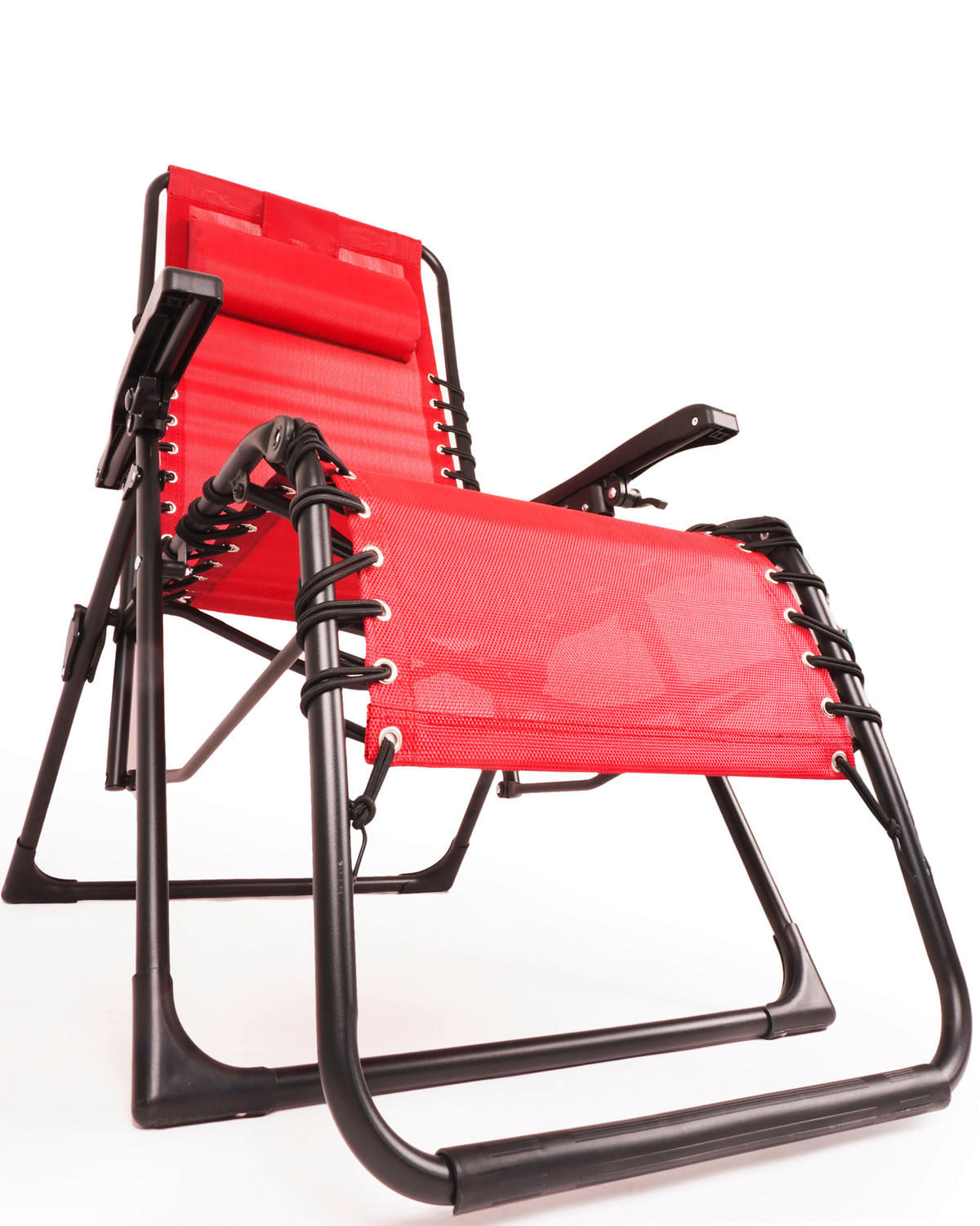 BÄDERLIEGE 84/109/65 cm  - Rot/Schwarz, Basics, Kunststoff (84/109/65cm) - Ambia Garden