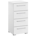 KOMMODE  in 40/81/42 cm  - Silberfarben/Alufarben, Design, Holzwerkstoff/Kunststoff (40/81/42cm) - Novel