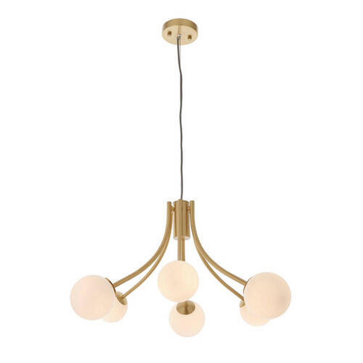 HÄNGELEUCHTE 68/180 cm  - Messingfarben/Opal, Basics, Glas (68/180cm) - ENDON