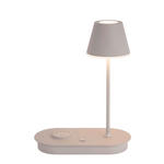 LED-TISCHLEUCHTE 25/12/33 cm   - Grau, Design, Kunststoff/Metall (25/12/33cm) - Novel