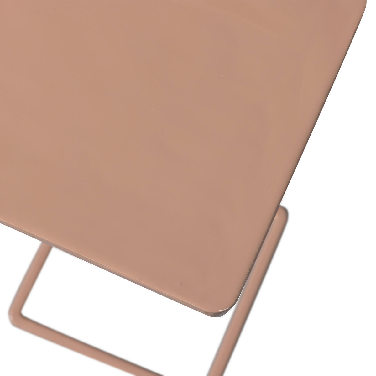 BEISTELLTISCH in Metall 22/22/64 cm  - Altrosa, Design, Metall (22/22/64cm) - Livetastic