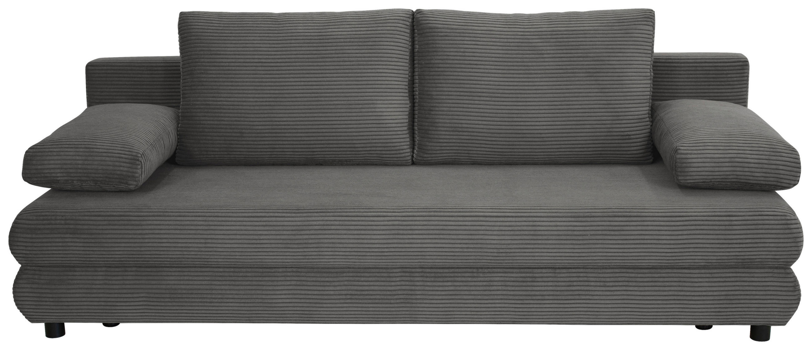 home24 ROZKLÁDACÍ POHOVKA, textil, tmavě šedá