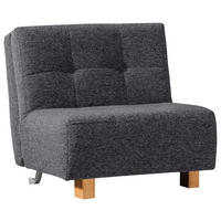SCHLAFSESSEL in Flachgewebe Grau  - Naturfarben/Grau, Design, Holz/Textil (85/92/102cm) - Novel