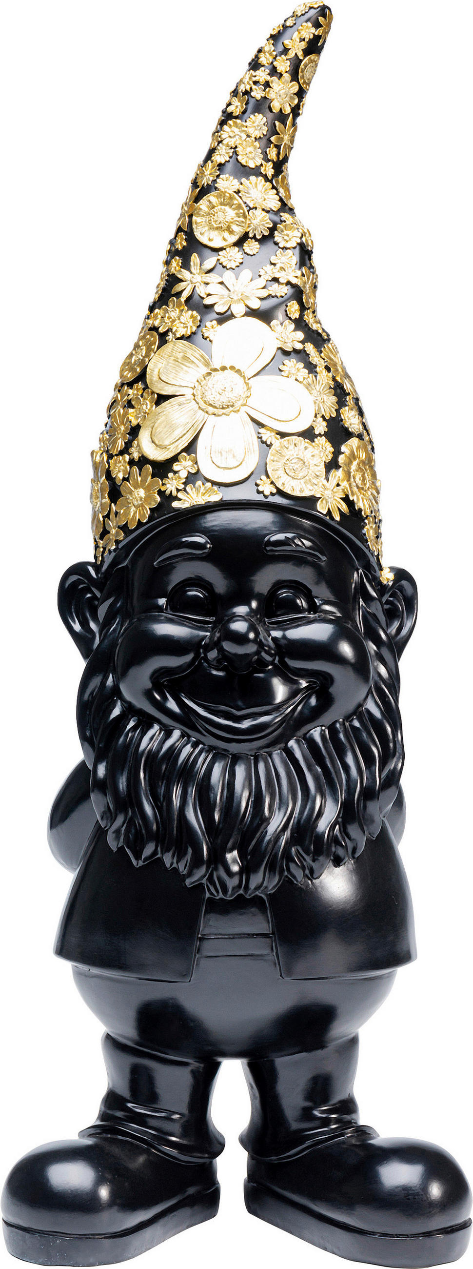 DEKOZWERG - Goldfarben/Schwarz, Trend, Kunststoff (20/61/23cm) - Kare-Design