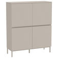 HIGHBOARD  in 100/122/35 cm  - Kaschmir, Design, Holzwerkstoff/Metall (100/122/35cm) - Hom`in