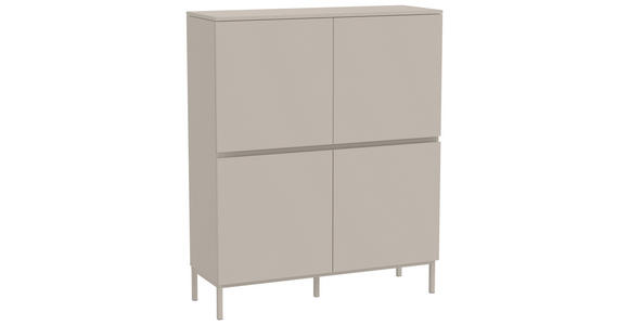 HIGHBOARD  in 100/122/35 cm  - Kaschmir, Design, Holzwerkstoff/Metall (100/122/35cm) - Hom`in