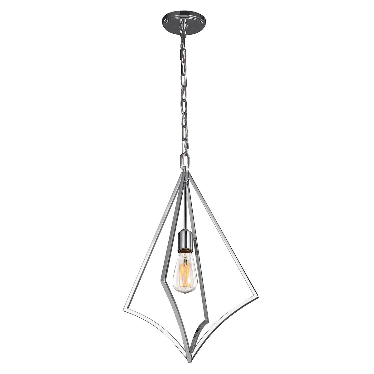 HÄNGELEUCHTE 35.3/69.8  cm    - Chromfarben, Konventionell, Metall (35.3/69.8 cm) - Elstead Lighting