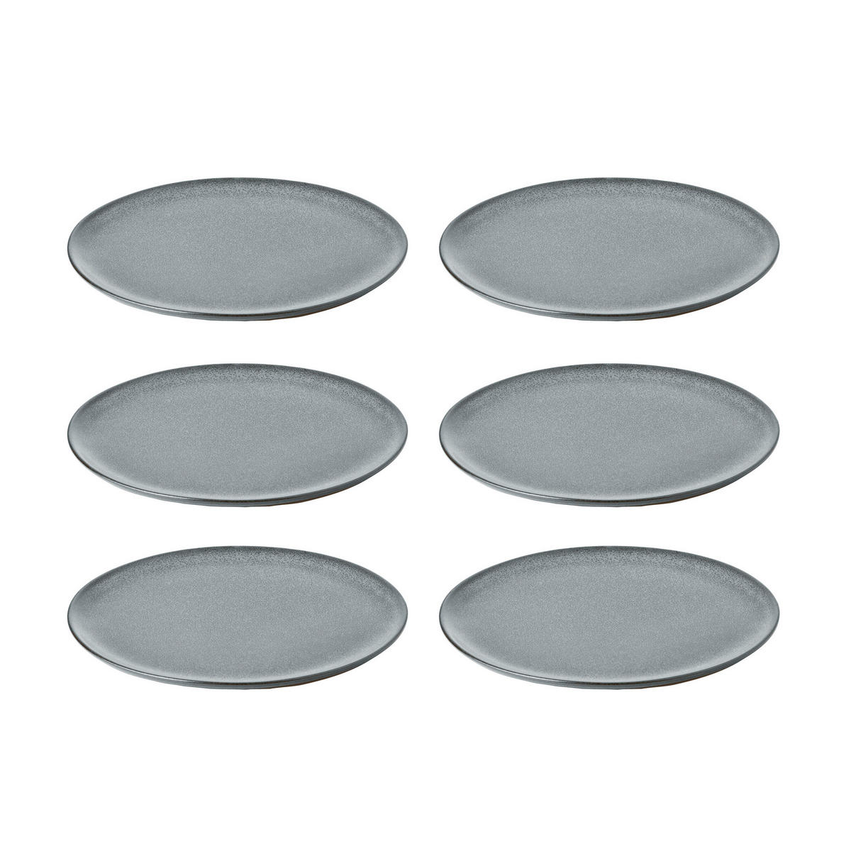 TELLERSET RAW 6-teilig  - Grün, Basics, Keramik (23cm) - Aida