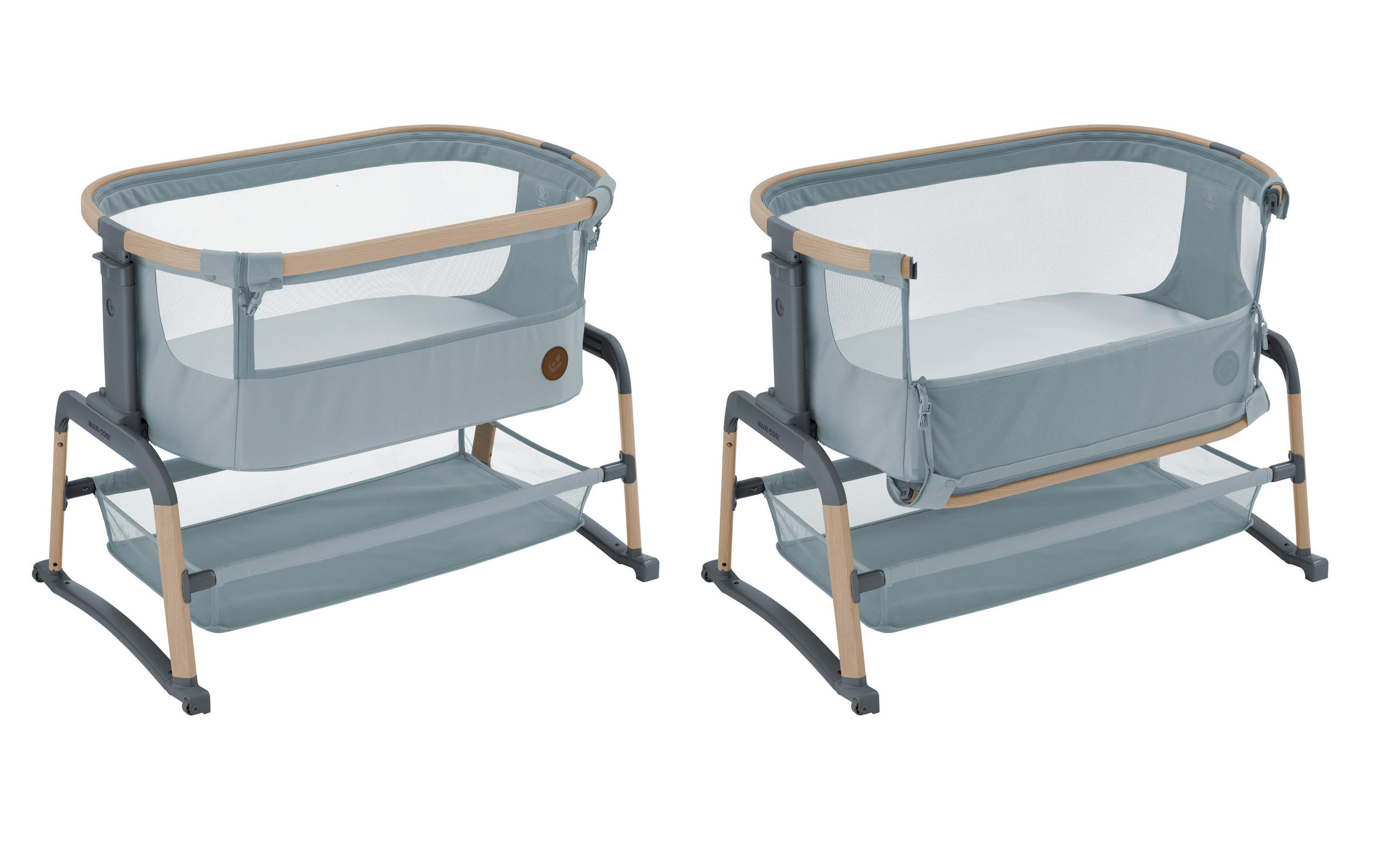 SIDOSÄNG Iora Air   - ljusgrå, Basics, metall (55/74,5/93cm) - Maxi-Cosi