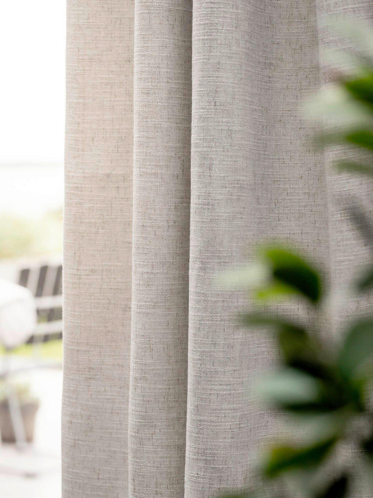 VERDUNKELUNGSVORHANG - Weiß, Basics, Textil (130/280cm) - Svanefors