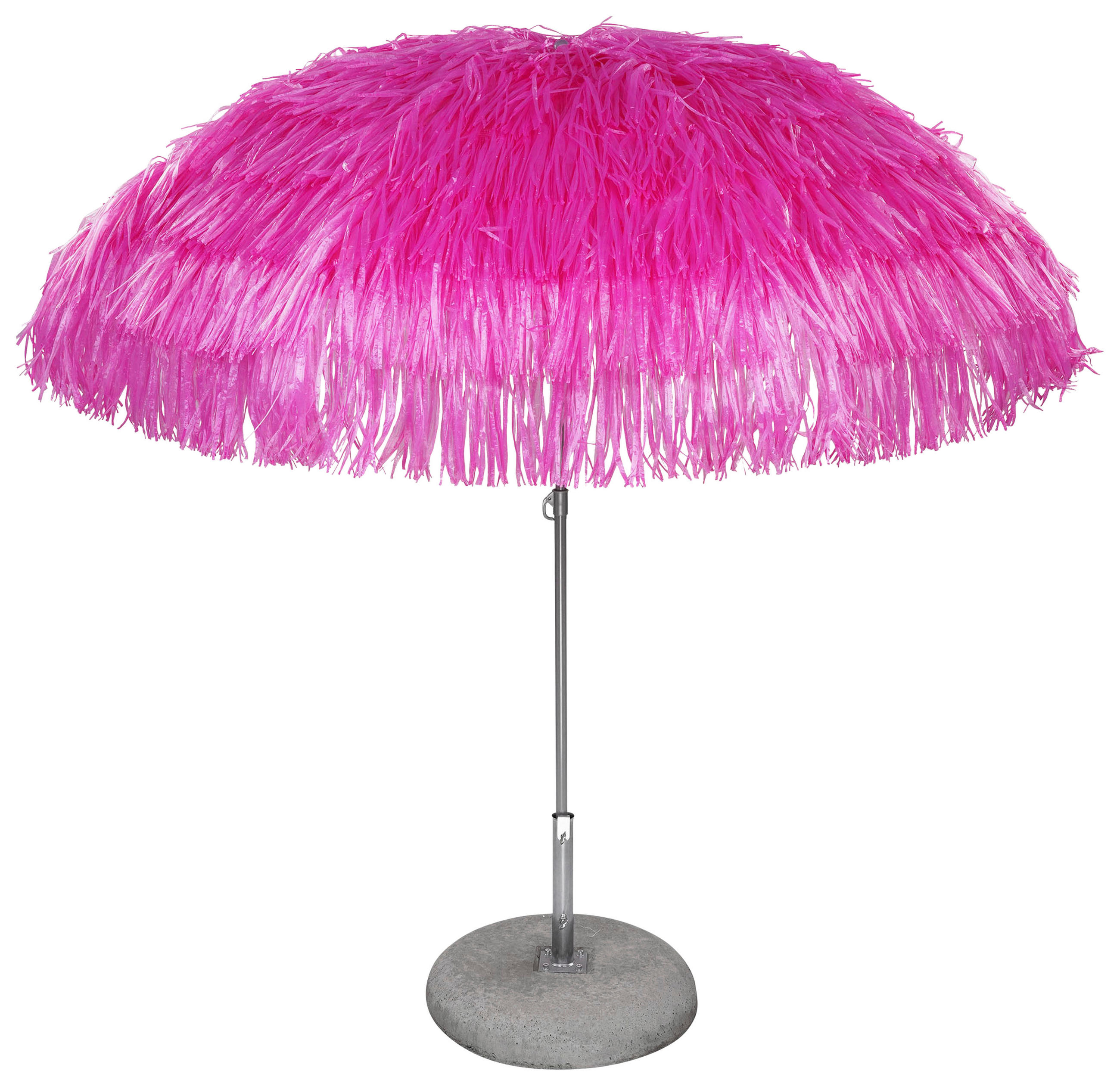 SONNENSCHIRM 200x200 cm Pink  - Pink/Alufarben, Design, Textil/Metall (200/200cm) - Jan Kurtz