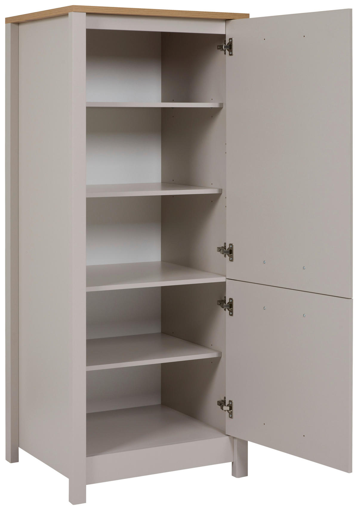 GERÄTEUMBAUSCHRANK 70/167/60 cm  in Kaschmir, Eiche Artisan  - Kaschmir/Silberfarben, ROMANTIK / LANDHAUS, Holzwerkstoff/Metall (70/167/60cm) - home24