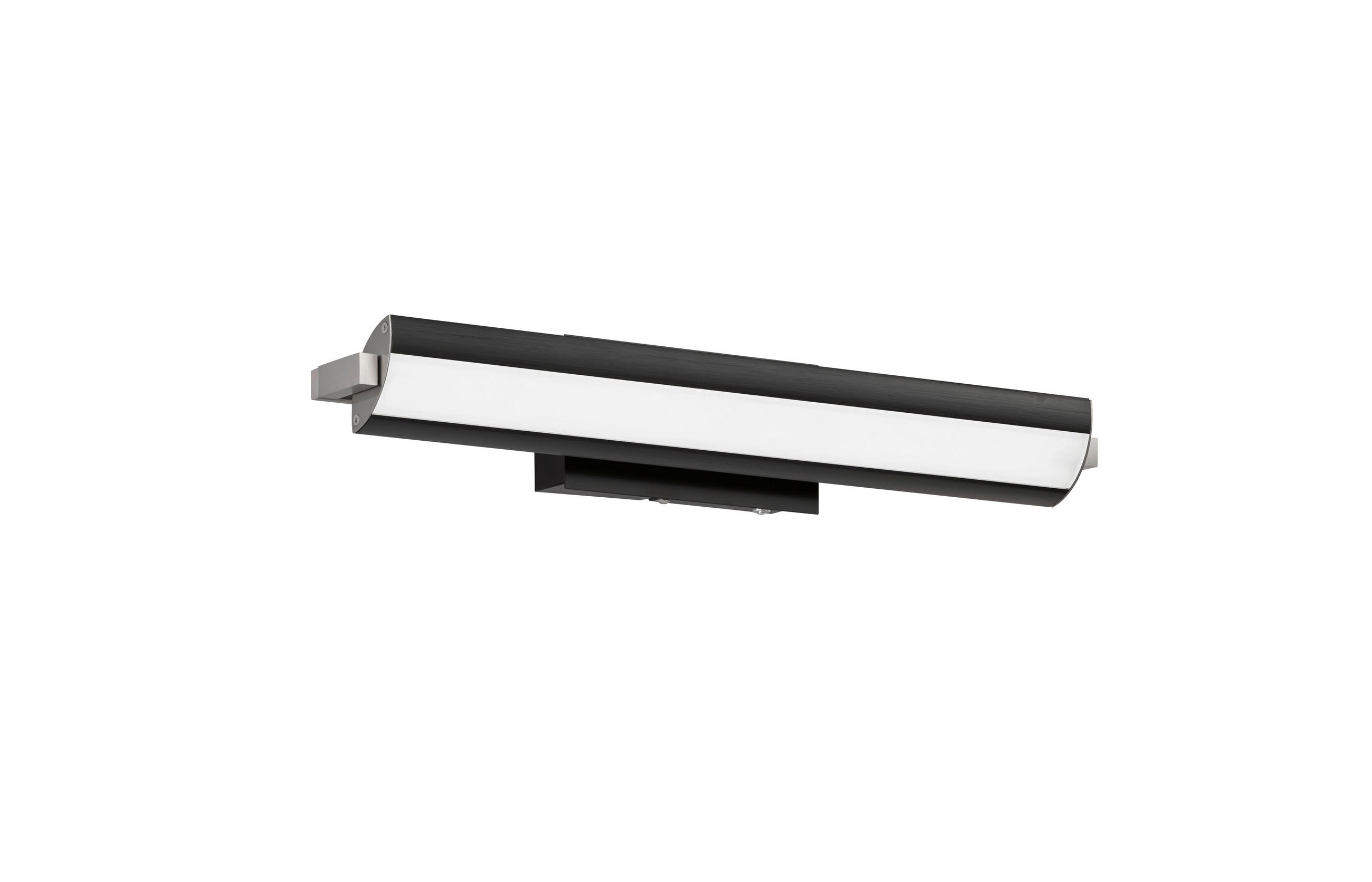 Fischer & Honsel Led-Wandleuchte Schwarz, Nickel 46x8 cm