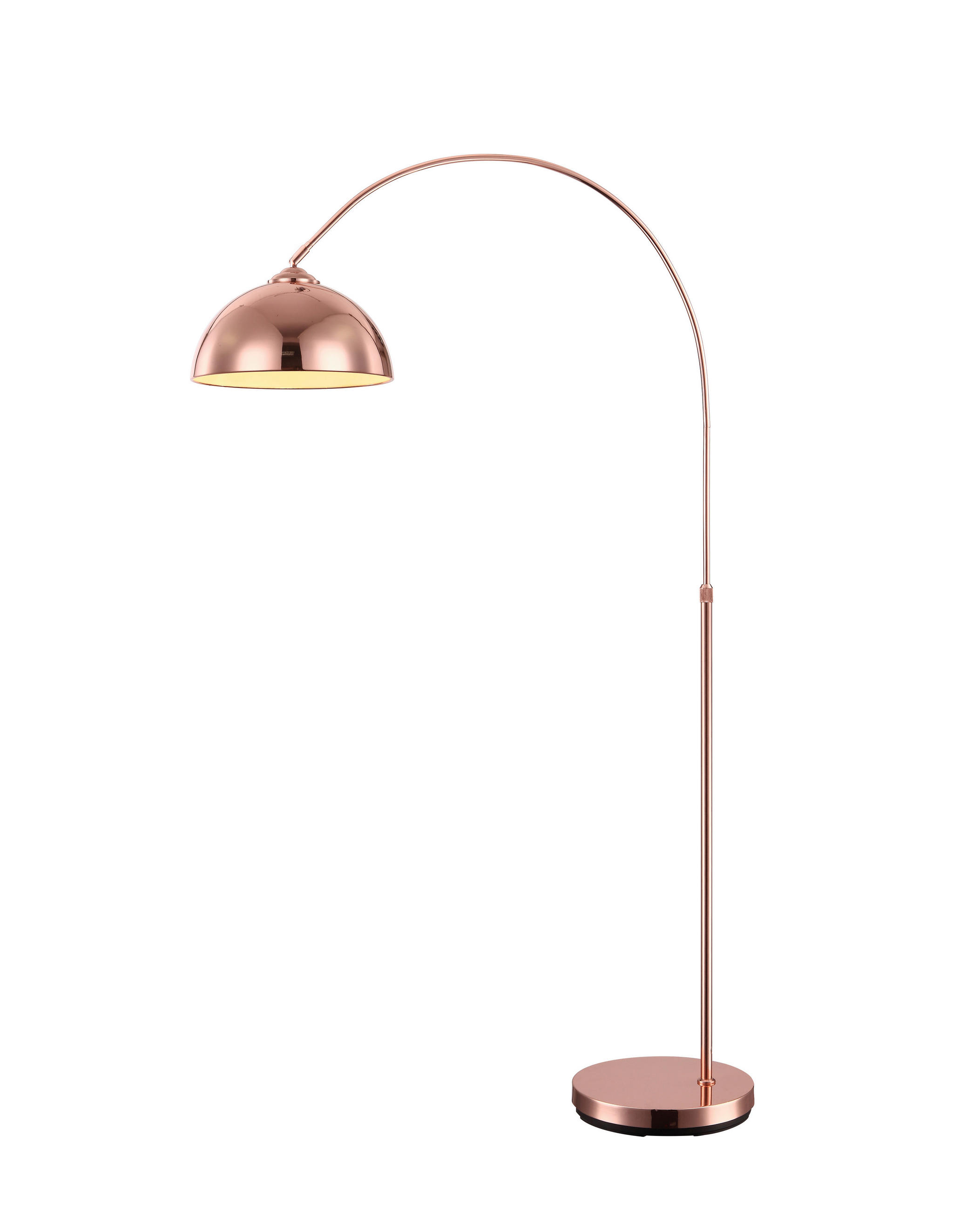 BOGENLEUCHTE 92/30/196 cm    - Kupferfarben, Design, Kunststoff/Metall (92/30/196cm) - Globo