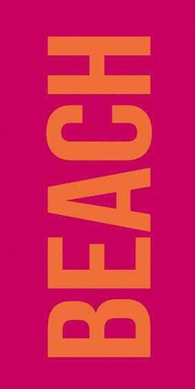 BRISAČA ZA NA PLAŽO  Beach     90/180 cm        rdeča  - rdeča, Konvencionalno, tekstil (90/180cm) - Cawoe