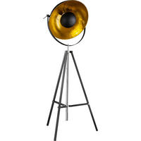 PODNA LAMPA  - zlatna/crna, Lajfstajl, metal (78/180cm)