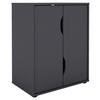 AKTENSCHRANK teilmassiv Anthrazit  - Anthrazit, MODERN, Holzwerkstoff (60/76,5/37cm) - MID.YOU