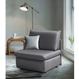 SCHLAFSESSEL in Flachgewebe Grau  - Grau, Design, Textil (90/89/83cm) - Novel