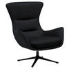 OHRENSESSEL in Schwarz  - Schwarz, Design, Leder/Metall (84/104/96cm) - home24
